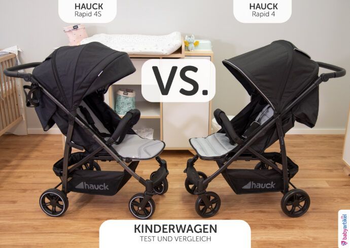 hauck rapid 4 oder 4S Erfahrungen Buggy Vergleich Kinderwagen 3 in 1 Set