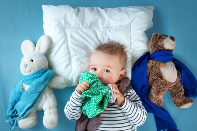 Baby krank, Luftbefeuchter Baby