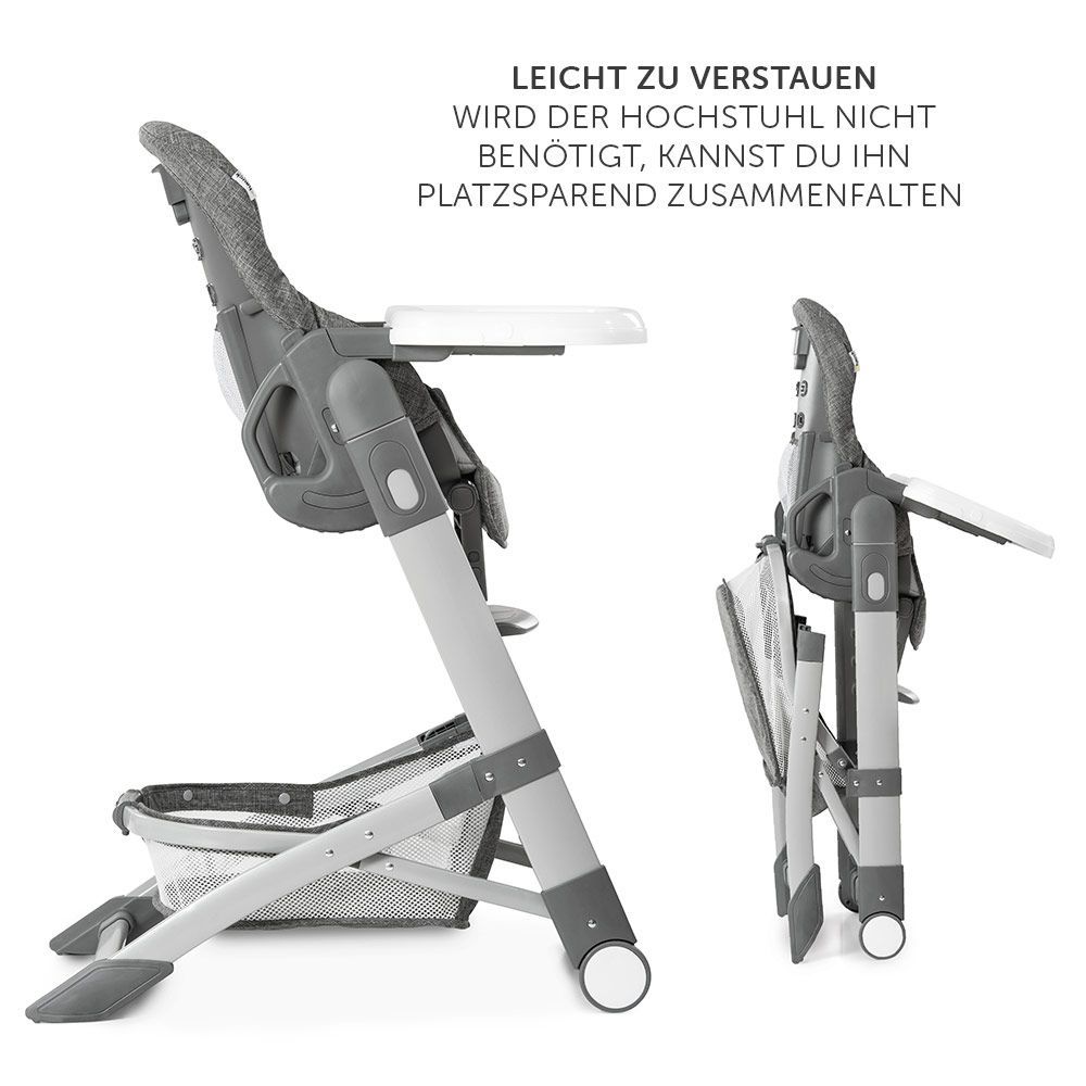 Hauck Hochstuhl Grow up ab Geburt mitwachsend baby kleinkind klappbar