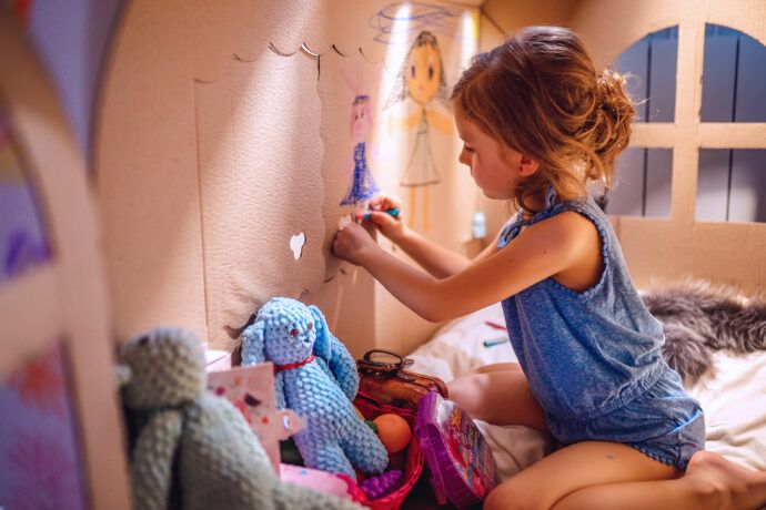 kinder beschaeftigen drinnen ideen bastelfaule eltern
