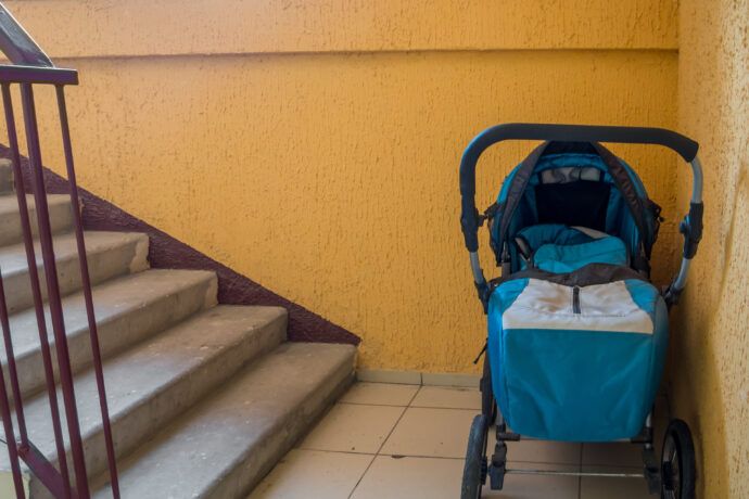 Kinderwagen abstellen