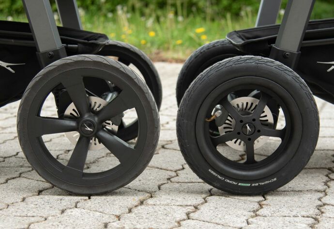 TFK Mono Kinderwagen Set - Luftreifen oder Luftkammerreifen?