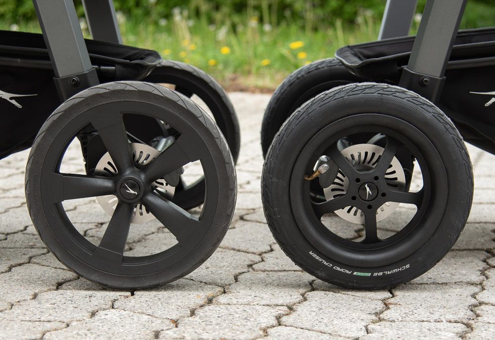TFK Mono Kinderwagen Set - Luftreifen oder Luftkammerreifen?