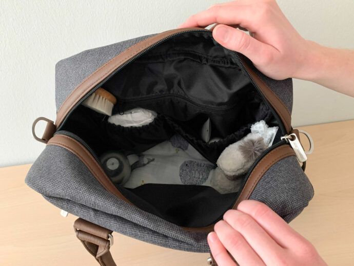 ABC Design 2in1 Wickeltasche & Wickel-Rucksack "Explore" gepackt