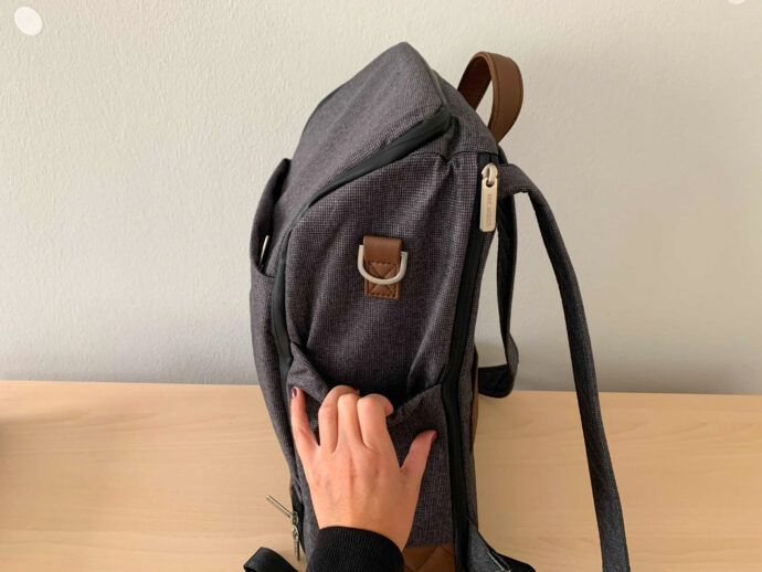 ABC Design Wickel-Rucksack "Tour" Seitentasche rechts