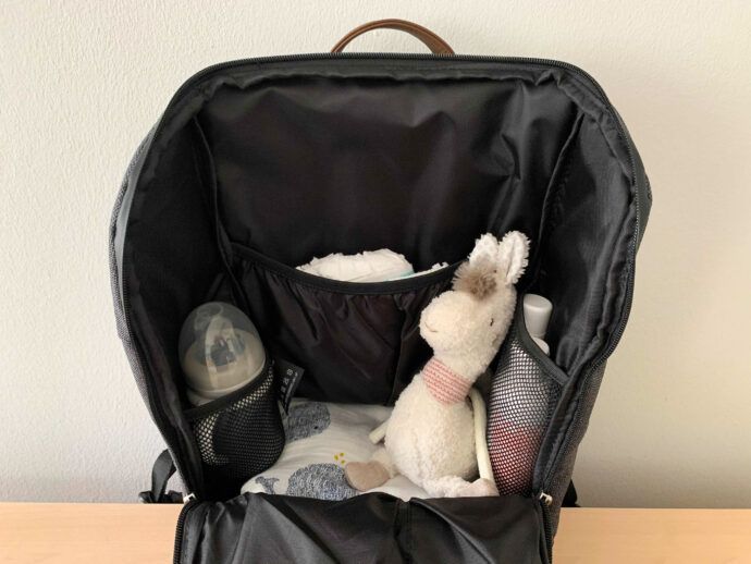ABC Design Wickel-Rucksack "Tour" gepackt