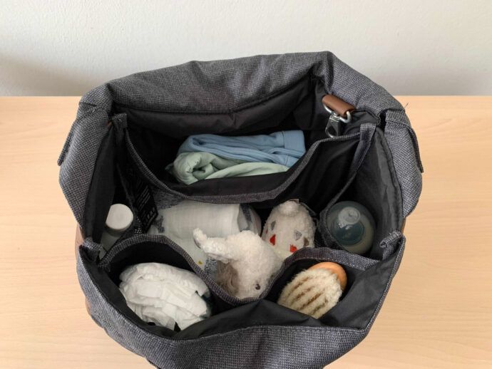 ABC Design Wickeltasche "Urban" gepackt