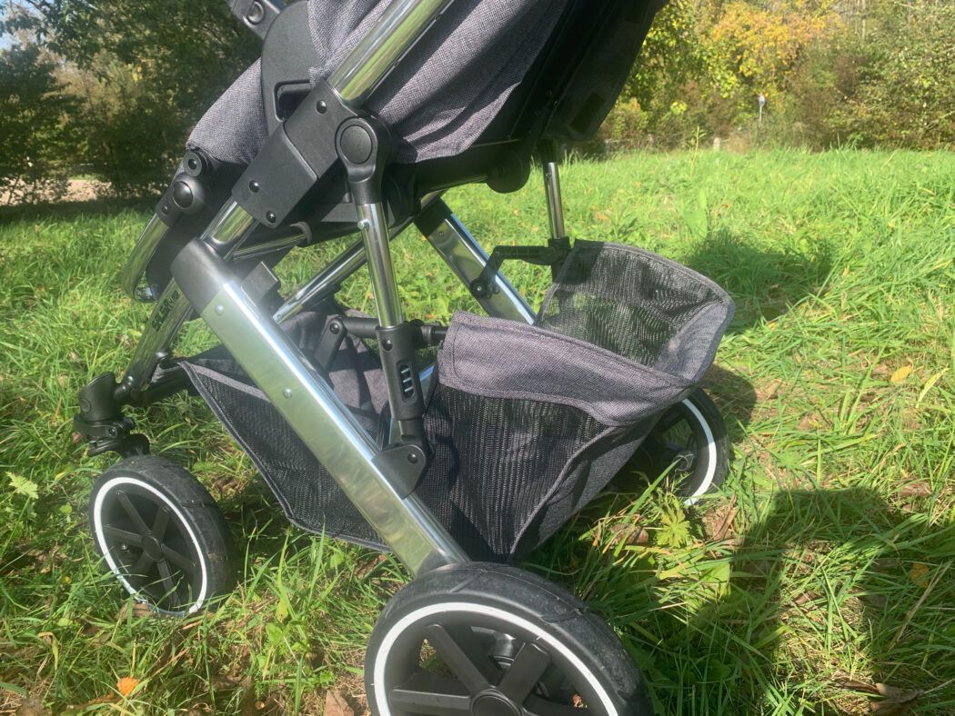 voluminöser Einkaufskorb ABC Salsa 4 Air Kombi-Kinderwagen Testbericht Erfahrungsbericht