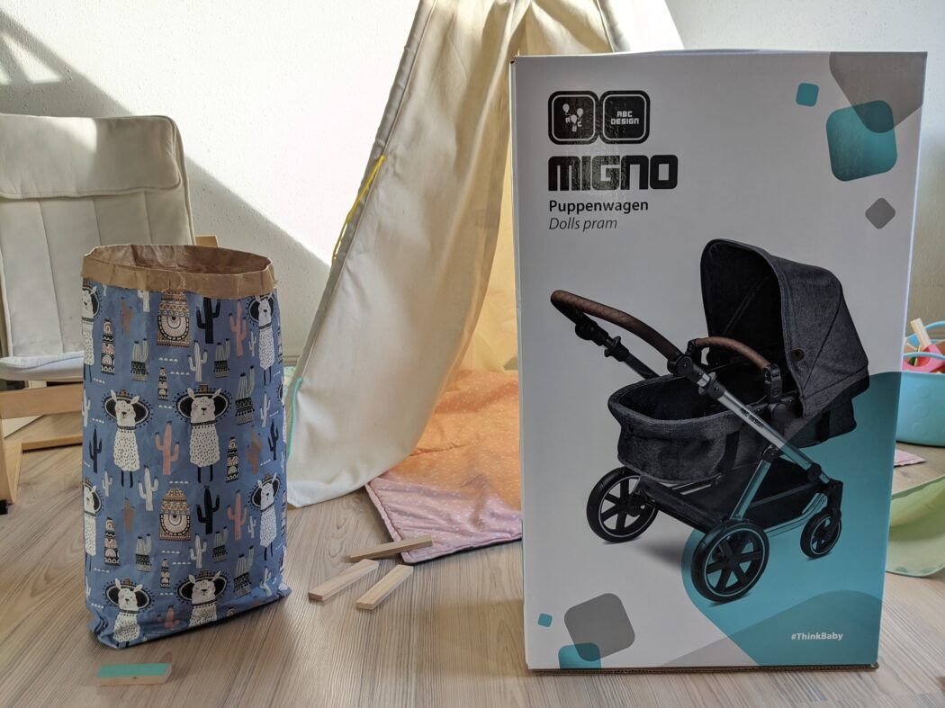 ABC-Design-Puppenwagen-Migno-Karton-Aufbau Test