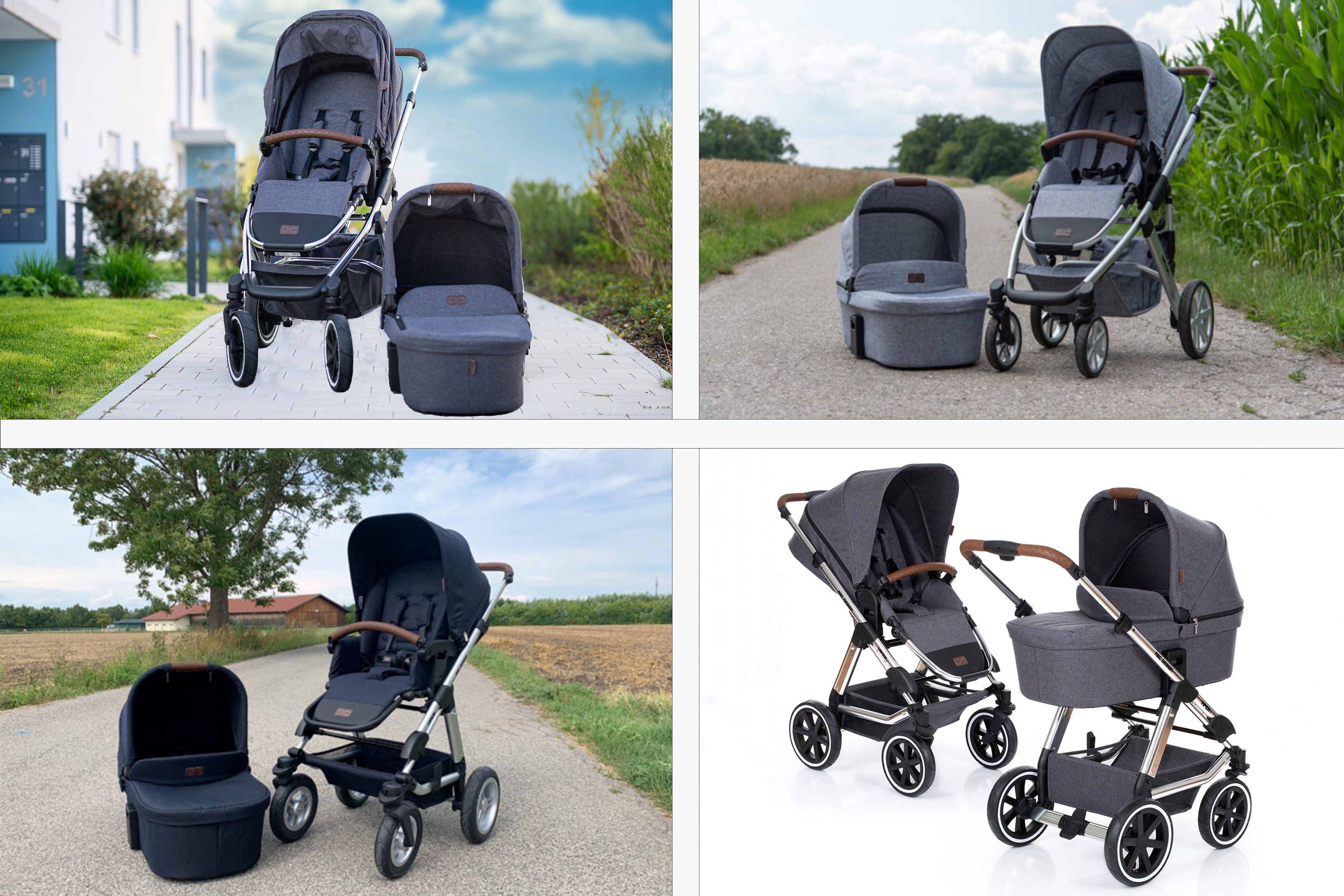 babyladen kinderwagen Noa 3-in-1 Kinderwagen Nougat
