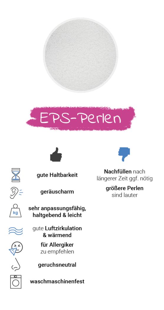 EPS-Perlen-Stillkissen-Füllung Vorteile Nachteile