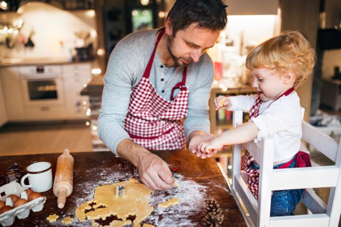 kekse backen mit kleinkind backen mit kind
