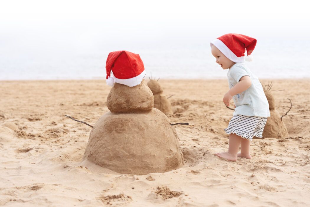 weihnachten am strand indien goa