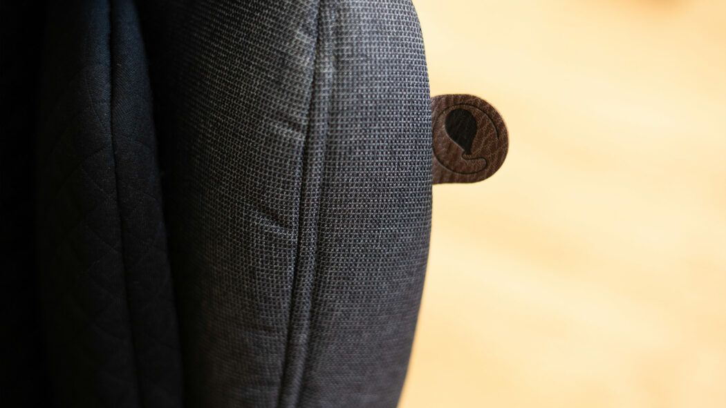 Kindersitz-Test Leder-Details