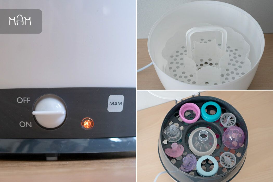 MAM im Dampfsterilisator Test, Sterilisator Test baby