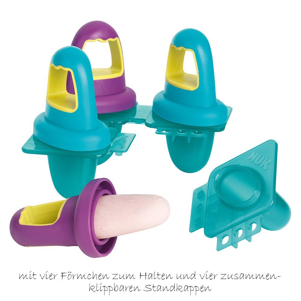 Eisförmchen Nuk verwenden, Eisformen Nuk befüllen