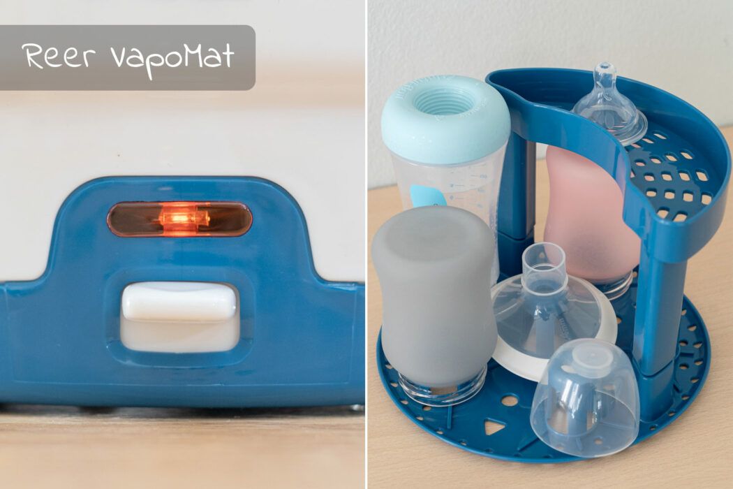 Reer VapoMat im Dampfsterilisator Test, Sterilisator Test baby