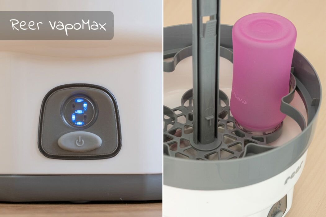 Reer VapoMax im Dampfsterilisator Test, Sterilisator baby vergleich