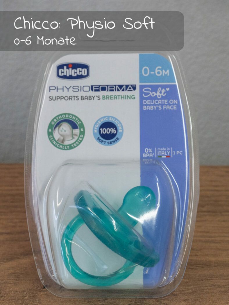 schnuller test chicco-physio-soft, grün