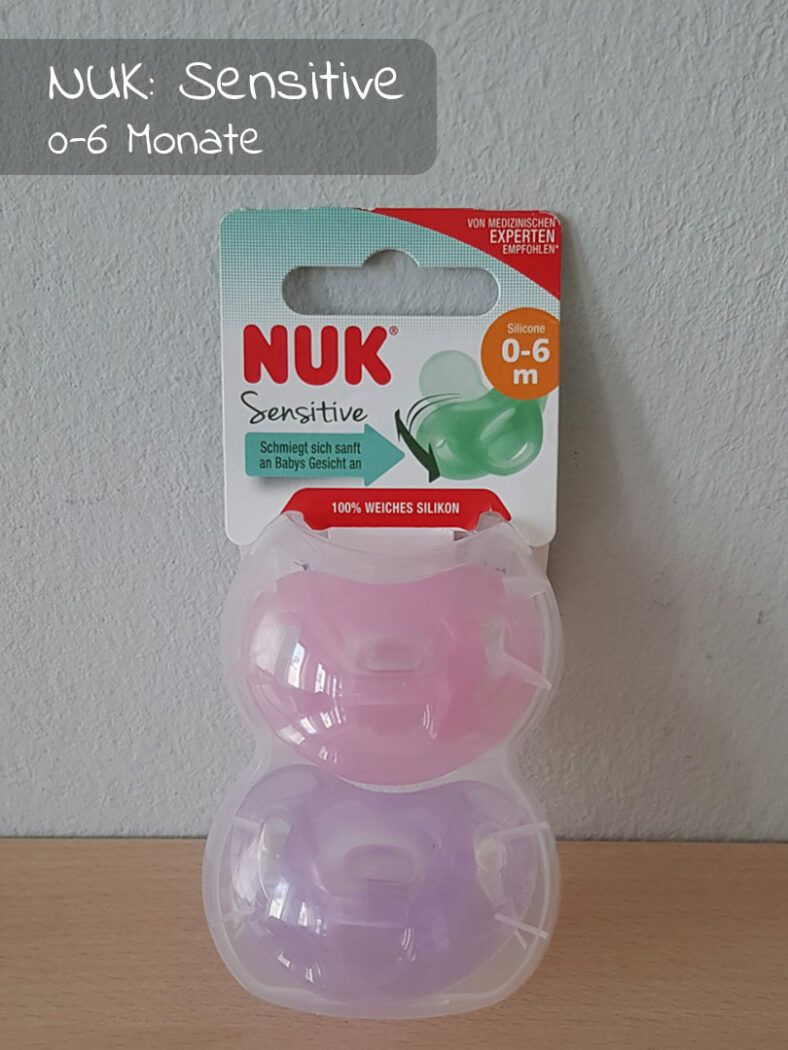 schnuller test nuk-sensitive, rosa, lila
