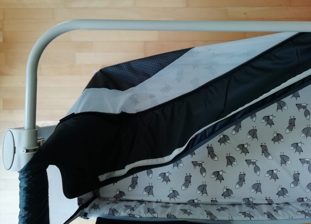 Textilbespannung ABC Beistellbett Sari Fox
