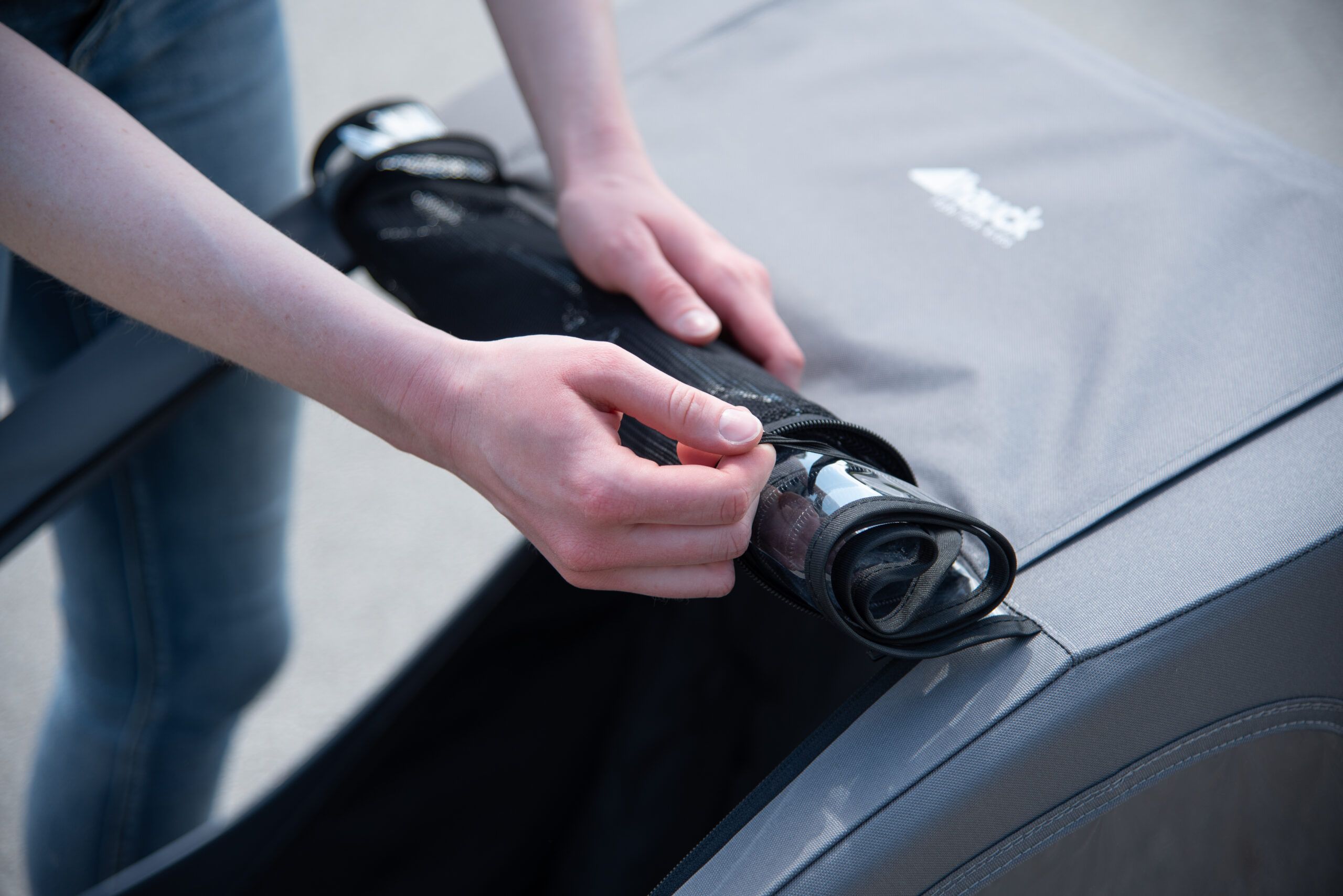 hauck dryk duo verdeck hochklappen, hauck dryk duo verdeck zusammenrollen