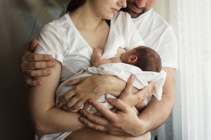 mama papa und stillkind,