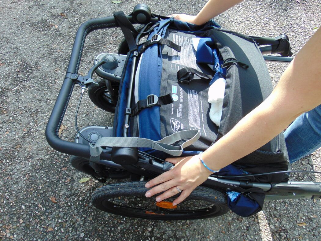 tfk velo 2 zusammenklappen, tfk velo 2 zuklappen, tfk fahrradanhänger transport