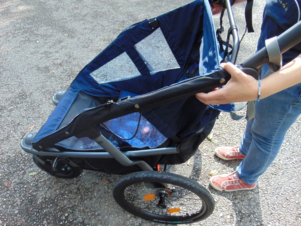 tfk velo 2 zusammenklappen, tfk velo 2 zuklappen, tfk fahrradanhänger transport