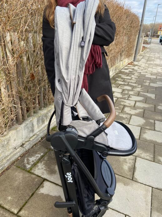 joie versatrax kinderwagen auffalten