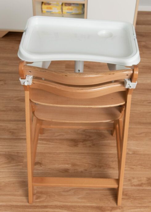 hauck alpha tray essbrett spielbrett für alpha beta hochstühle Rückansicht