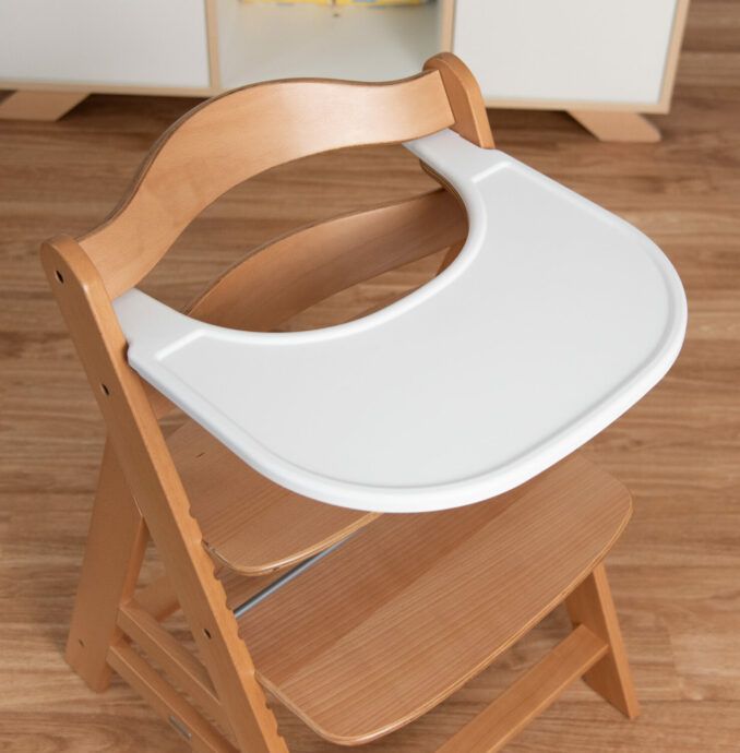 hauck click tray essbrett spielbrett für alpha beta hochstühle ansicht von schräg oben