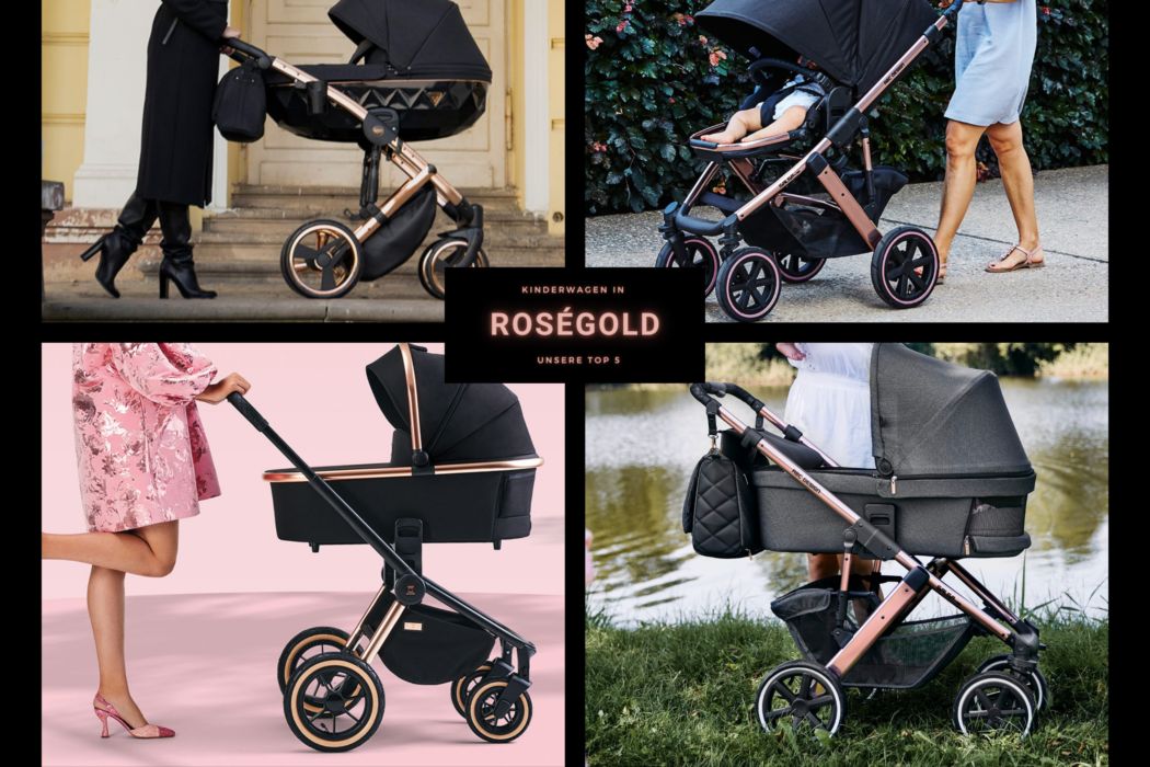 kinderwagen rosegold abc design, moon, junama, cybex, buggy rosa gold metallic, kombi-kinderwagen kupfer
