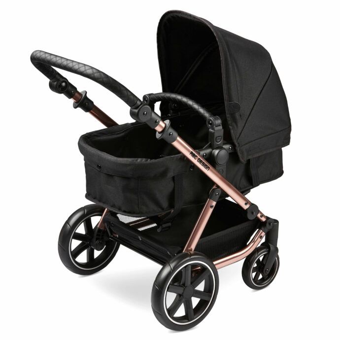 abc design puppenwagen migno diamond edition kinderwagen rose gold