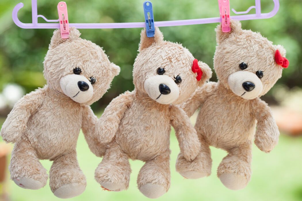 kuscheltier waschen temperatur, waschmittel, 60 grad, trockner, weichspüler, grad, fell, hand, flauschig, teddys an wäscheleine
