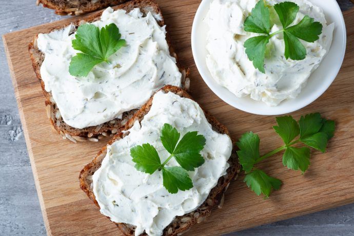 frischkäse in der schwangerschaft brote mit philadelphia kräuter frischkäse doppelrahmstufe