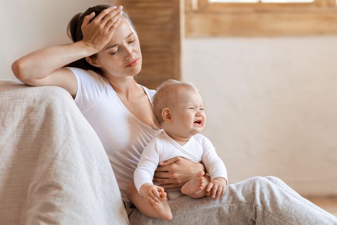 baby quengelt den ganzen tag, baby quengelt abends, baby quengelt nur bei mama
