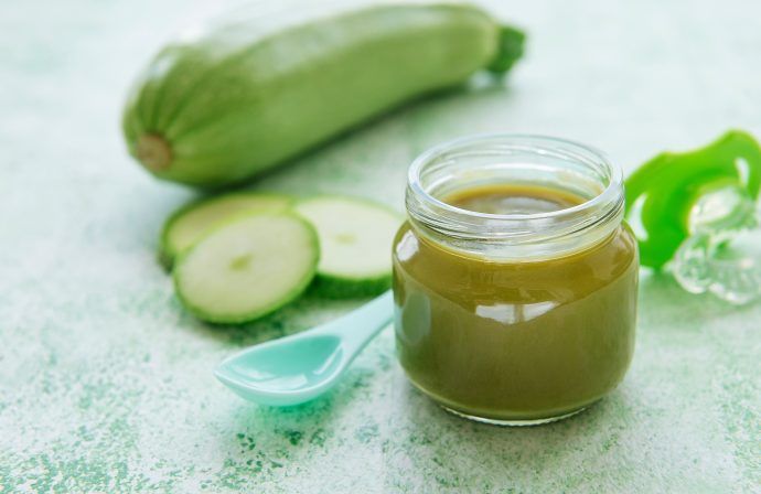 zucchini brei baby zubereiten mit thermomix, süßkartoffel zucchini brei