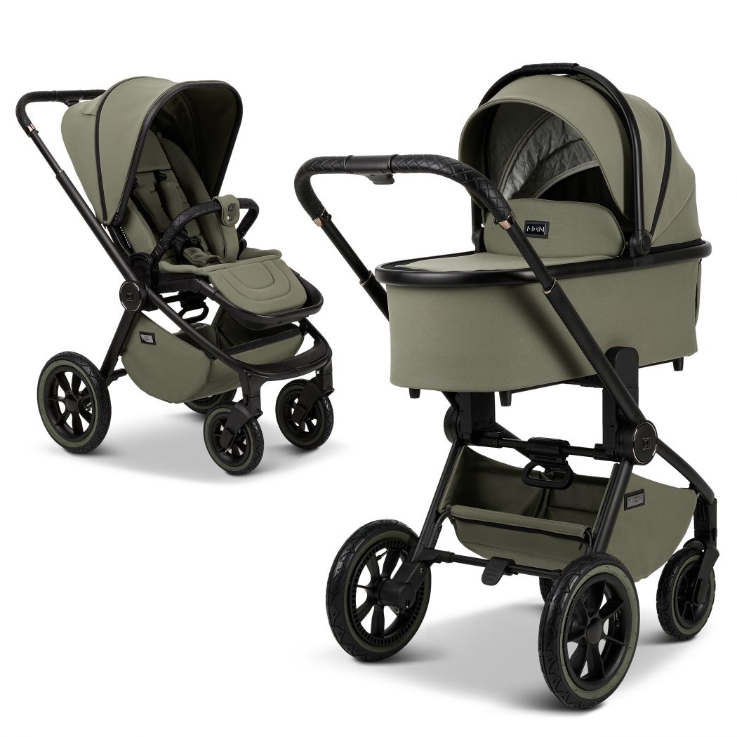moon resea+ moss green, kinderwagen gruen