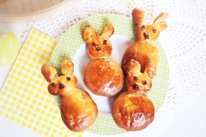 Backen zu Ostern mit Kindern, Hefe Osterhasen backen Rezept