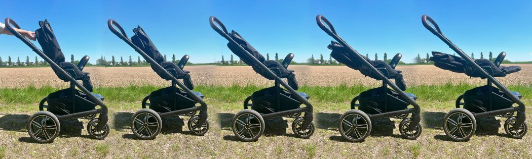 Nuna Mixx next Test Rückenlehne 5 Positionen Ruheposition