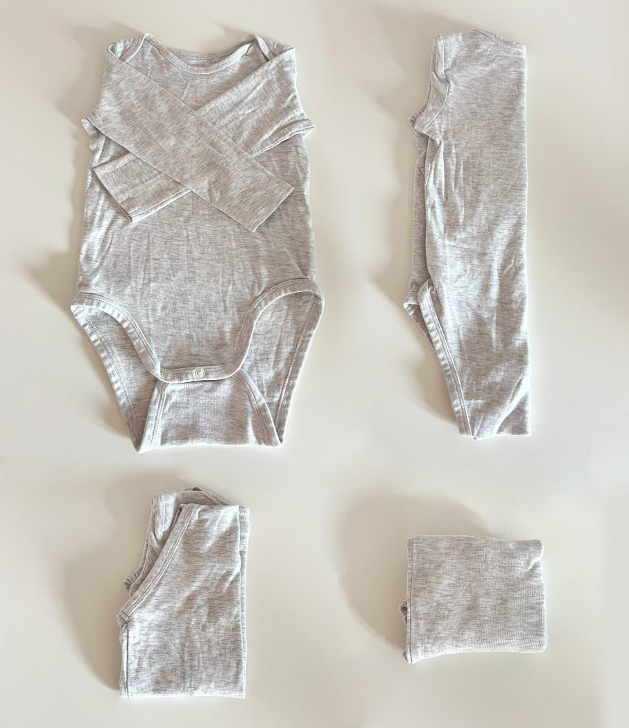 Wickelkommode organisieren Baby Body falten