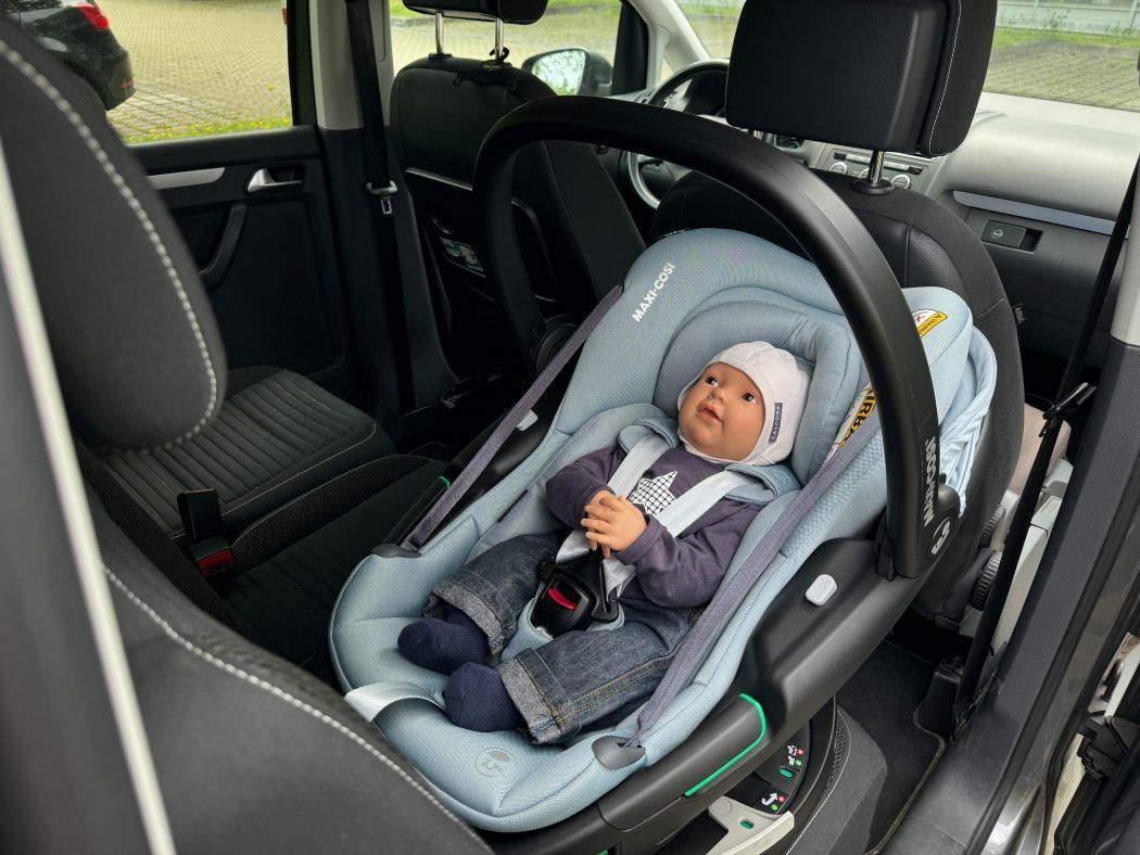 maxi cosi coral test babyschale im auto