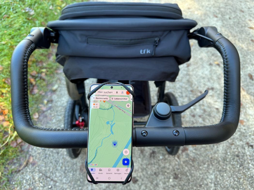 großer schieber ergonomisch geschwungen tfk pro jogger kinderwagen