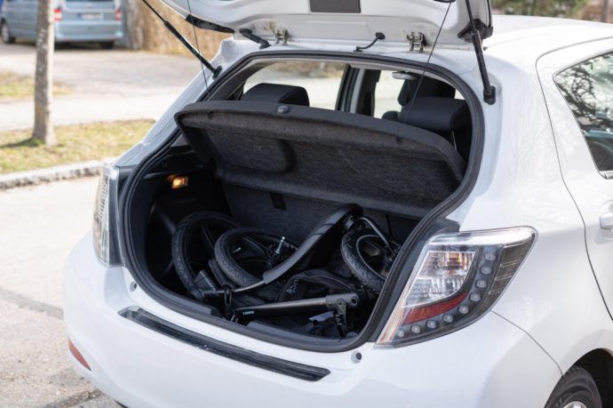 kinderwagen für kleines auto, opel corsa kofferraum kinderwagen