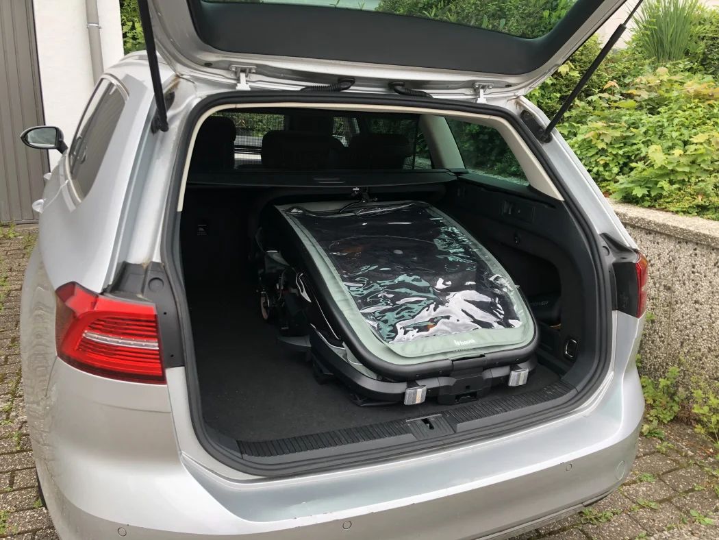 hauck bike n walk duo klappmaß kofferraum packmaß