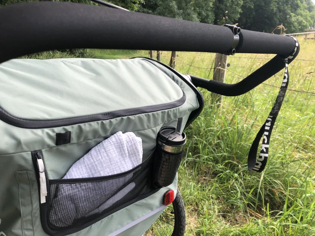 hauck bike n wall duo test schiebegriff stauraum