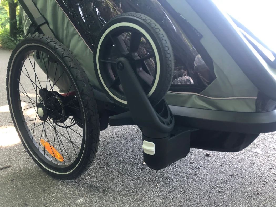 hauck bike n walk duo fahrradanhänger test