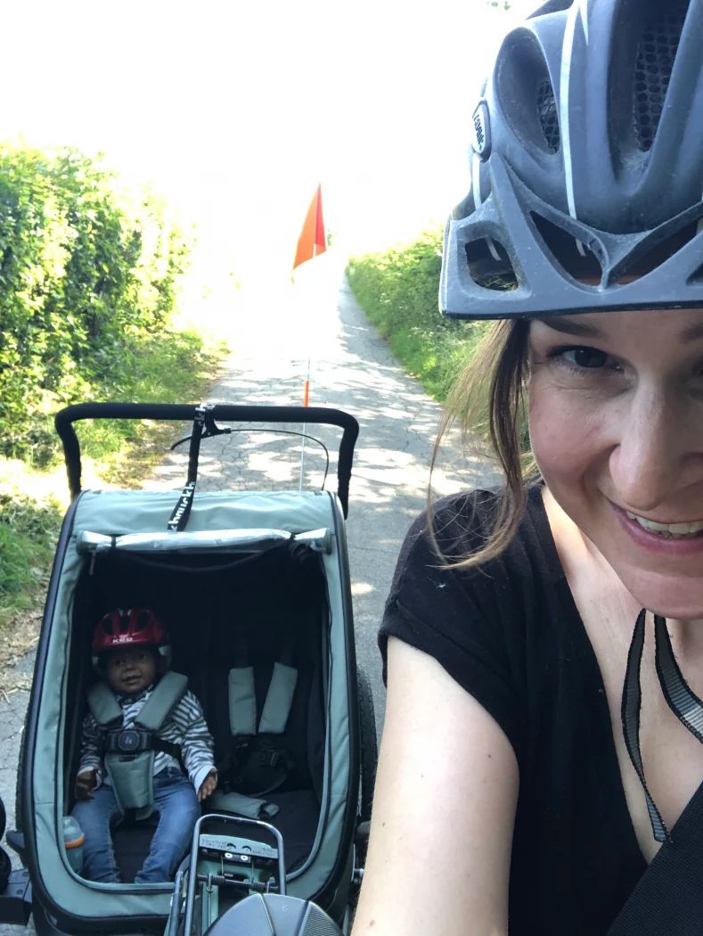 hauck bike n walk duo test erfahrungen fahrradanhänger