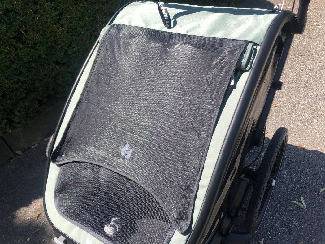 hauck bike n walk duo fahrradanhänger sonnenschutz test erfahrungen